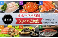 【定期便】オホーツク海鮮グルメ定期便 6回 【 ホタテ 貝柱 タラバガニ ズワイガニ ポーション 脚 いくら しじみ 鮭 切り身 北海道 網走 】※着日指定不可 ※離島への配送不可 【 ふるさと納税 人気 おすすめ ランキング ほたて 帆立 イクラ いくら醤油漬け ズワイ タラバ 蟹 カニ シジミ しじみ 鮭切身 切身 冷凍 海鮮丼 定期便 オホーツク 北海道 網走市 送料無料 】 ABAO068