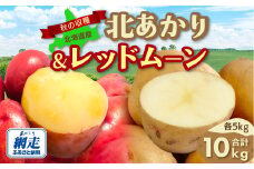 【先行予約】秋の収穫北あかり、レッドムーン合計10kg（2025年9月15日以降発送） 【 ふるさと納税 人気 おすすめ ランキング じゃがいも ジャガイモ 芋 いも イモ 男爵 男爵いも たまねぎ 玉ねぎ 玉葱 かぼちゃ 南瓜 野菜 セット 詰め合わせ 詰合せ 北海道 網走市 送料無料 】 ABAO085