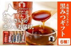 北海道てんさい黒みつギフト《6種セット》 【 ふるさと納税 人気 おすすめ ランキング 黒みつ 黒蜜 蜜 みつ てんさい黒みつ てんさい黒蜜 甜菜黒蜜 てんさい 甜菜 シロップ てんさい含蜜糖 ギフト 贈答 贈り物 プレゼント 自宅用 セット 詰合せ 北海道 網走市 送料無料 】 ABBK001