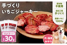 アスランエゾベニソン いちごジャーキー 10g×3袋入り 犬用おやつ 猫用おやつ 無添加 手作り　T012-019