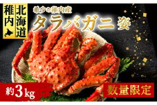 稚内産　ボイルたらばがに姿　約3kg