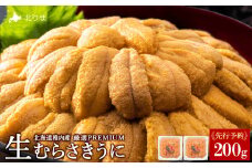 【うにの名産地稚内市】最北端の生むらさきうに2パック（100g×2）