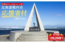北海道 稚内市☆応援寄付金100000円☆【返礼品なし】
