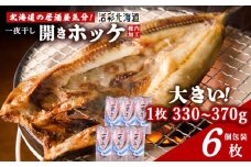 【北海道 の 居酒屋 気分!】一夜干し 開き ホッケ（6枚）