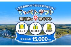  【ふるさと納税】稚内市e街ギフト 15,000円分