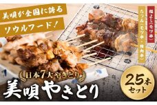 アンテナショップPiPaセレクト「日本7大やきとり　美唄焼き鳥25本セット」