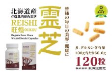 北海道産　鹿角霊芝カプセル旺煌 120粒