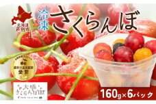 冷凍さくらんぼミックス 160g×6パック 北海道 芦別市 大橋さくらんぼ園[№5342-0042]