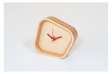【ウッドデザイン賞受賞】 木製 時計 rotation orange 北海道 芦別市 滝澤ベニヤ [№5342-0072]