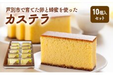 芦別カステラ 10個入 ざらめ しっとり お菓子 かし スイーツ スィーツ ギフト 贈答 プレゼント 内祝い お取り寄せ お土産 [№5342-0491]