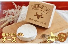 横市チーズ 170g 1個 カマンベールタイプ チーズ 最高純度 横市フロマージュ 白カビ カマンベール カマンベールチーズ 乳製品 熟成 木箱 オリジナル木箱入り 北海道 芦別市[№5342-0783]