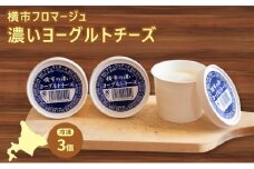 冷凍ヨーグルトチーズ 3個 横市フロマージュ 冷凍 ヨーグルトチーズ ヨーグルト チーズ 乳製品 濃厚 北海道 芦別市[№5342-0784]