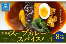【自宅がまるで専門店】北海道スープカレー スパイスキット2個セット(4人前×2個/合計8人前)