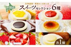 スイーツセレクション 6種セット 生チーズケーキ ケーキ 北海道 スイーツ れもん ブラウニー チョコ プリン カタラーナ いちご おやつ デザート チーズ お取り寄せ 詰め合わせ 送料無料 ギフト ルカレン 冷凍 江別市