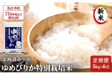 【先行予約2025年産米・11月中旬より順次出荷】北海道赤平産 ゆめぴりか 5kg 特別栽培米 【6回お届け】 精米 米 北海道 定期便 ふるさと納税 