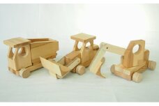 自分で組立ててみよう！はたらくくるま3種セット 工芸品 玩具 