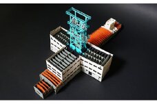 旧住友赤平炭鉱立坑ペーパークラフトキット インテリア 玩具 