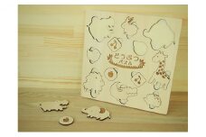 どうぶつパズル 工芸品 