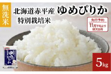 【先行予約2025年産米・11月下旬より順次出荷】無洗米 北海道赤平産 ゆめぴりか 5kg 特別栽培米 米 北海道 お米 ふるさと納税 