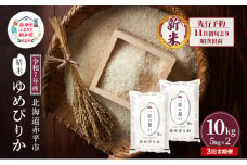 【先行予約】令和7年産 北海道 赤平産 ゆめぴりか 10kg 3ヵ月連続お届け 白米 精米 米 北海道 ごはん ご飯 ライス おにぎり 定期便 定期 お楽しみ 3回