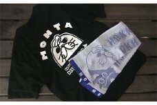 17-63 ゆるキャラ紋太グッズ(Tシャツ[ブラックM]、タオル[ブルー])