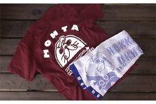 17-97 ゆるキャラ紋太グッズ(Tシャツ[バーガンディーXL]、タオル[ブルー])