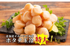 23-66 北海道オホーツク海産ホタテ玉冷特大(1kg)