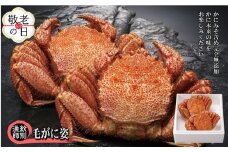 50-78 【敬老ギフト】【北海道産】毛がに姿 2尾計約1.0kg　【無添加】 ｜かに 毛がに 高品質