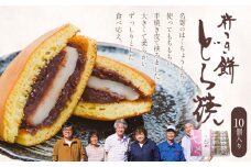 ふうれん特産館 杵つき もち入りどら焼き 10個入 もち米の里ふうれん特産館《30日以内に出荷予定(土日祝除く)》北海道 名寄市 和菓子 茶菓子 あんこ もち米 餅 もち 送料無料