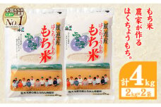 ふうれん特産館もち米2kg×２袋セット (株)もち米の里ふうれん特産館《30日以内に出荷予定(土日祝除く)》【配送不可地域あり】お米 こめ コメ 白米 精米 餅 ご飯 ごはん 赤飯 大福 おはぎ 和菓子 家庭用 国産 安心 安全