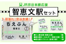ＪＲ宗谷本線応援・「智恵文駅」セット 電車 鉄道 グッズ ご当地 ※離島への配送不可《60日以内に出荷予定(土日祝除く)》 mini 駅名標 雑貨 JR北海道 鉄道ファン 電車 でんしゃ 趣味 ミニサイズ マグネット 駅名グッズ
