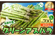 【先行予約】 アスパラ グリーンアスパラ アスパラガス 約700g Lサイズ (約25本) なよろ観光まちづくり協会《2025年5月下旬-6月下旬頃出荷予定》北海道 名寄市 送料無料 春 野菜 取り寄せ 朝採り 新鮮 産地直送