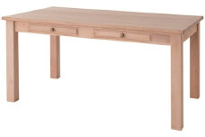 ノーザンフォレスト ダイニングテーブル NC314WP SC色 国産家具 国産 机 テーブル つくえ 木製 カバ材 家具 インテリア カントリー調 お洒落 オンライン申請 ふるさと納税 北海道 三笠市 三笠【0808901】