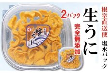 F-71016 エゾバフンウニ塩水パック100g×2P[10月下旬以降発送]