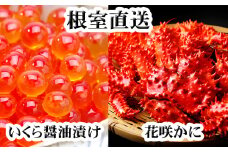 C-36023 花咲かに300g前後～450g前後×3尾・いくら醤油漬け100g×2Pセット
