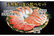 A-41004 紅鮭・秋鮭・沖獲れ鮭切身セット