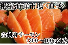 A-28130  根室海鮮市場＜直送＞お刺身トラウトサーモン約300～400g×2P