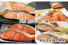 A-18015 天然鮭切り身3種(秋鮭・時鮭・紅鮭)