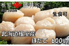 B-42076 ＼漁業者応援品／【北海道根室産】お刺身帆立貝柱600g×1P