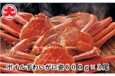 F-01008 ボイルずわいがに姿600g×3尾