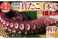 A-19004 【北海道根室産】真たこ1本足 1～1.3kg