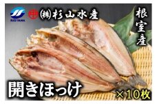 B-75006 【北海道根室産】冷凍開きほっけ260g前後×10枚