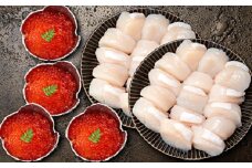C-24006 いくら醤油漬け100g×4P(計400g)・ほたて1kgセット