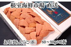 F-11019  エゾバフンウニ(赤系)80～90g×3折