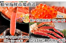 D-11045  海鮮詰め合わせ(たらばがに・ずわいがに・いくら)