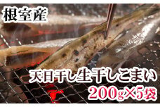 G-30005 【北海道根室産】一夜干しこまい200g×5P