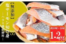 G-09034 無添加塩サーモン切り身1.2kg
