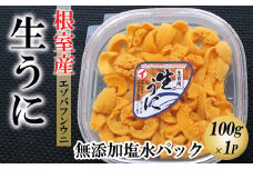 F-71014 【北海道根室産】エゾバフンウニ塩水パック100g×1折