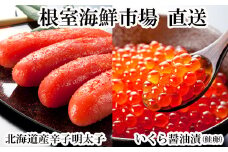 G-14063 いくら醤油漬け(鮭卵)70g×1P、辛子明太子300g×1P