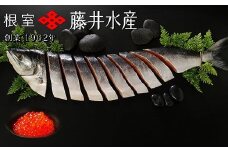 C-42094 【北海道根室産】時しらず鮭600g×1P・いくら醤油漬け90g×3P